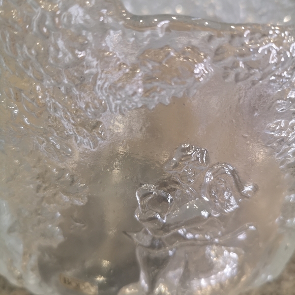 Sweden Kosta Boda Rhapsody  ''Dancing Couple'' Handmade Glass Bowl/Ice Bucket 5" - Picture 3 of 12